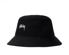 STUSSY バケットハット ブラック 帽子