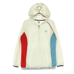 le coq sportif ルコックスポルティフ ワンポイントロゴ 長袖 ジップジャケット M ホワイト レディース 古着のサムネイル