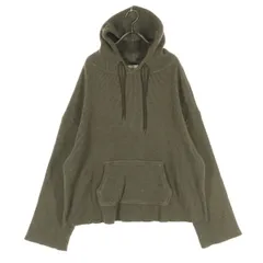 美品 Juemi ジュエミ 長袖 ワッフルニット パーカー F ブラウン サーマル メンズ 古着