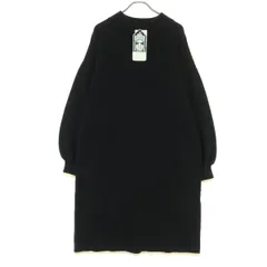 未使用 SHOO・LA・RUE シューラルー 長袖 ニット ワンピース L ブラック レディース 古着