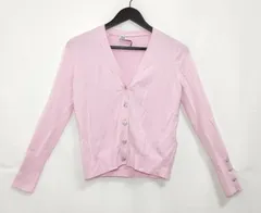 【219917】ZARA ザラ  長袖　ラインストーンボタン　キラキラ　ニット　カーディガン　サイズS  ・ ピンク