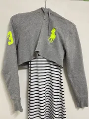 ポロラルフローレン クロップド フード+ロング ONE PIECE (半額配送含む)