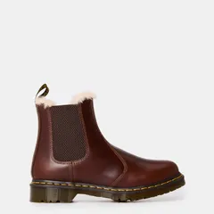 ドクターマーチン レディース シューズ ブーツ・レインブーツ チェルシーブーツ チェルシー ブーツ DR MARTENS 2976 Leonore Fur Lined Chelsea Boot Butterscotch