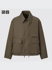 新品 UNIQLO U ユーティリティ ショートブルゾン オリーブ カーキ XS バブアー