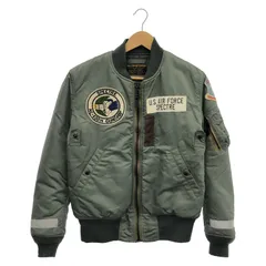 【中古】REAL McCOYS MA-1 フライトジャケット サイズM 8415-273-3970 オリーブ[91]のサムネイル