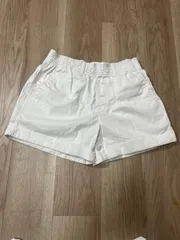 【221436】POLO RALPH LAUREN ラルフローレン  ハーフパンツ　ショート　ウエストゴム　コットン97％　160/72A メンズ  ・ ホワイト