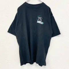 古着 used　Union Line ユニオン ライン　半袖プリントTシャツ　USA製　GMP　クルーネック　黒　Lサイズ