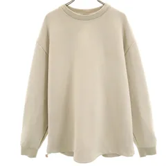 ZARA ザラ 長袖 フェイクスエード トレーナー M ベージュ メンズ 古着