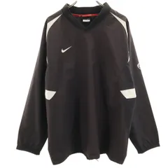 NIKE ナイキ フットボール ピステ L ブラック プルオーバー メンズ 古着