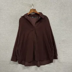 ZARA ザラ オーバーサイズ コーデュロイ ゴールデン 長袖 シャツ M M09101