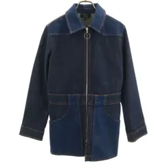 A.P.C. アーペーセー デニム ジップジャケット 34 ネイビー レディース 古着