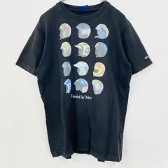 古着 used　Dickies　ディッキーズ　半袖プリントTシャツ　レトロ　クルーネック　ヘルメット　黒　ブラック　Mサイズ