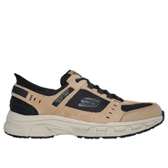 スケッチャーズ メンズ シューズ スニーカー Skechers Oak Canyon Slip On Runners Mens TaupeBlack ブラック