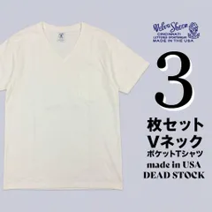 デッドストック Velva Sheen ベルバシーン Vネック ポケットTシャツ 白 3枚セット アメリカ製 綿100% 米国製 ポケT 無地 アメカジ 定番アイテム 貴重 SMLサイズから選択可 トップウィンジャパン正規 まとめ売り VS-03VN-PKT