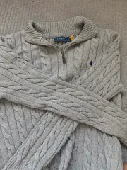 ポロ ラルフローレン ケーブルニット ジップアップ Mサイズ