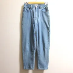 良品 MACKINTOSH PHILOSOPHY マッキントッシュフィロソフィー エアレットテーパードデニムパンツ サイズ36 ライトブルー レディース 古着 中古 USEDのサムネイル