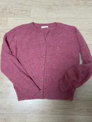 クロビス ピンク色 カーディガン ニット