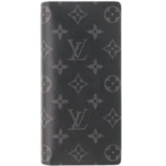 新品同様 ルイ ヴィトン ポルトフォイユ ブラザ モノグラム エクリプス M61697 IC ブラック 長財布 黒 LV 0963 LOUIS VUITTON メンズ