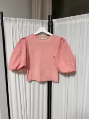 ザラ ピンク パフ ニット