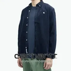Carhartt WIP Madison Corduroy Duck Blue Shirt 出品