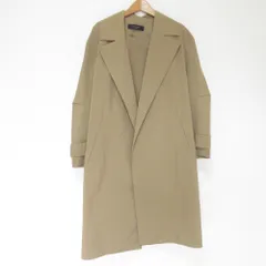 良品 SACRA サクラ コットンポリエステル タフタコート ガウンコート ライトアウター 38 ベージュ レディース 古着 中古 USED