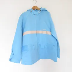 美品 courreges クレージュ フーディージャケット 9 ライトブルー レディース 古着 中古 USED