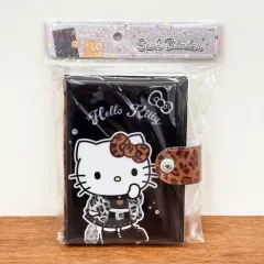 (業者配送) 日本正規品 HELLO KITTY レオパード ブラック シール バインダー 6穴ダイアリー