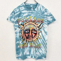 古着 used　半袖バンドプリントTシャツ　サブライム　スカパンク　ダブ　音楽　タイダイ　クルーネック　レトロデザイン　Lサイズ