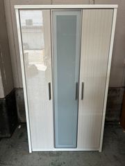 中古】ニトリ リズバレー ワードローブ 鏡付き ハンガーラック 洋服
