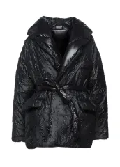 レディース ベルト付き ダウン ブラック 新品