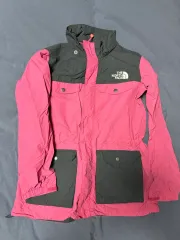 THE NORTH FACE ザノースフェイス キッズ ピンク/ブラック ウィンドブレーカー ジャケット 140