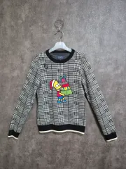 パーリーゲイツ シンプソン 防風 ニット 長袖 Tシャツ 0 サイズ