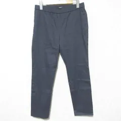 美品 Theory セオリー リネン ストレッチ イージーパンツ サイズ4 ネイビー レディース 古着 中古 USED