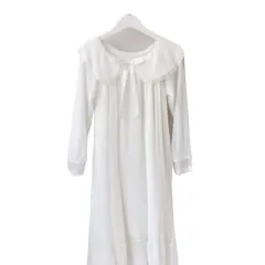 ヴィンテージ ピュア 白 レース パジャマ ONE PIECE