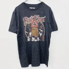 古着 used　半袖バンドプリントTシャツ　音楽　ピンクフロイド　プログレ　ロック　灰色　ダークグレー　Mサイズ