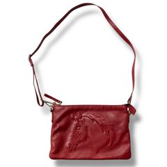 イオペレ 型押し 馬 ホース 本革 2WAY ハンドバッグ ショルダーバッグ ear PAPILLONNER - イオペレ 型押し 馬 ホース 本革 2WAY ハンドバッグ