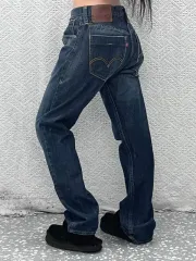 リーバイス ヴィンテージ カジュアル スリム ストレートフィット デニムパンツ 32インチ C09215