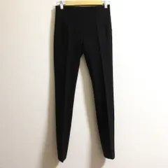 美品 LIVIANA CONTI リビアナコンティ ストレッチ ニットパンツ サイズ38 ブラック レディース 古着 中古 USED
