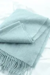 ブランドヴィンテージ マフラー ロングショール スカイブルー 柔らかい 冬-284F