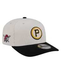 ニューエラ メンズ アクセサリー 帽子 New Era Mens CreamBlack Pittsburgh Pirates Loyal 9SEVENTY Adjustable Hat Cream Black クリーム