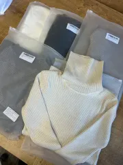 新品 ゴージ タートルネック ホールガーメント ニット 3枚セット