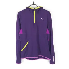 プーマ スポーツ ハーフジップ フード付きTシャツ