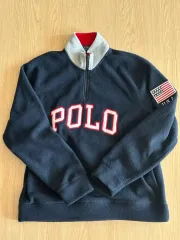 ポロ USA ハーフジップアップ フリース L