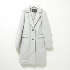 美品 Jewel Changes ジュエルチェンジズ アローズ ウール ロング チェスターコート シングルコート ジャケット 38 ライトグレー レディース 古着 中古 USEDのサムネイル