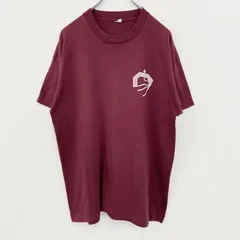 古着 used　半袖プリントTシャツ　90s　十字架　鳩　赤　レッド　シングルステッチ　春夏服　レトロデザイン　Lサイズ