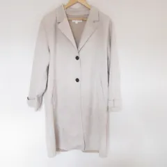 美品 ZARA ザラ ストレッチ フェイクスエードコート 2276/880/712 サイズL エクリュ レディース 古着 中古 USED