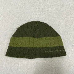 (実寸確認) THE NORTH FACE ザノースフェイス グリーン ニット ビーニー 0206-2