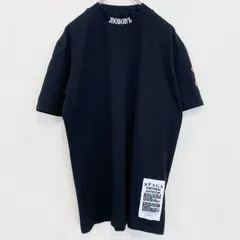 古着 used　半袖プリントTシャツ　PAGA　スタンドカラー　黒　ブラック　クルーネック　レトロデザイン　Lサイズ