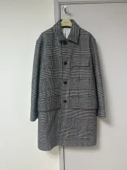Calvin Klein カルバン・クライン CHECK コート S 新品 (実際 105)