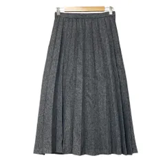 未使用 23AW URBAN RESEARCH DOORS アーバンリサーチドアーズ ウールライクプリーツスカート M ネイビー レディース 古着 中古 USEDのサムネイル